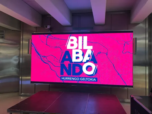 Pantalla LED P3 interior para Ferrocarril Bilbao