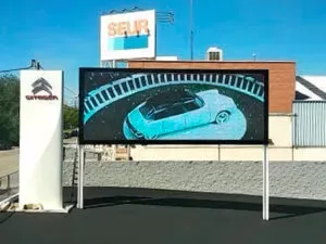 pantalla led p10 exterior smd concesionario vehículos citroen madrid guadalajara