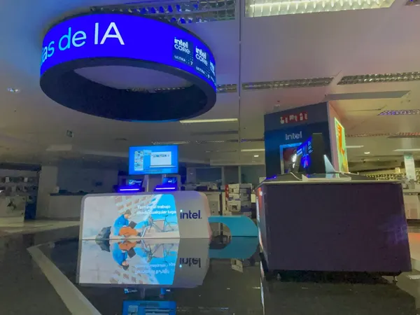 Pantalla de LED CURVA para INTEL en MADRID