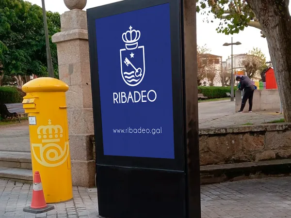Mupi LED en Ribadeo, Galicia