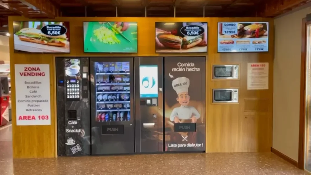 Pantalla LED con menú digital